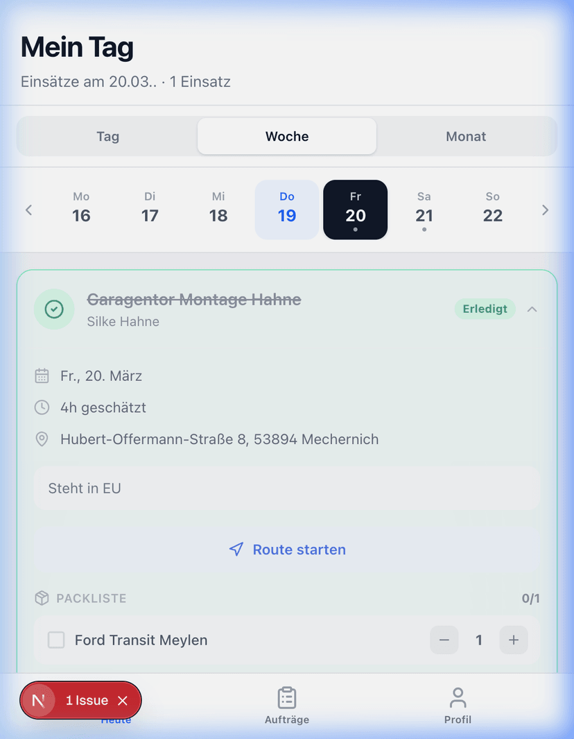 Job-Details & Navigation